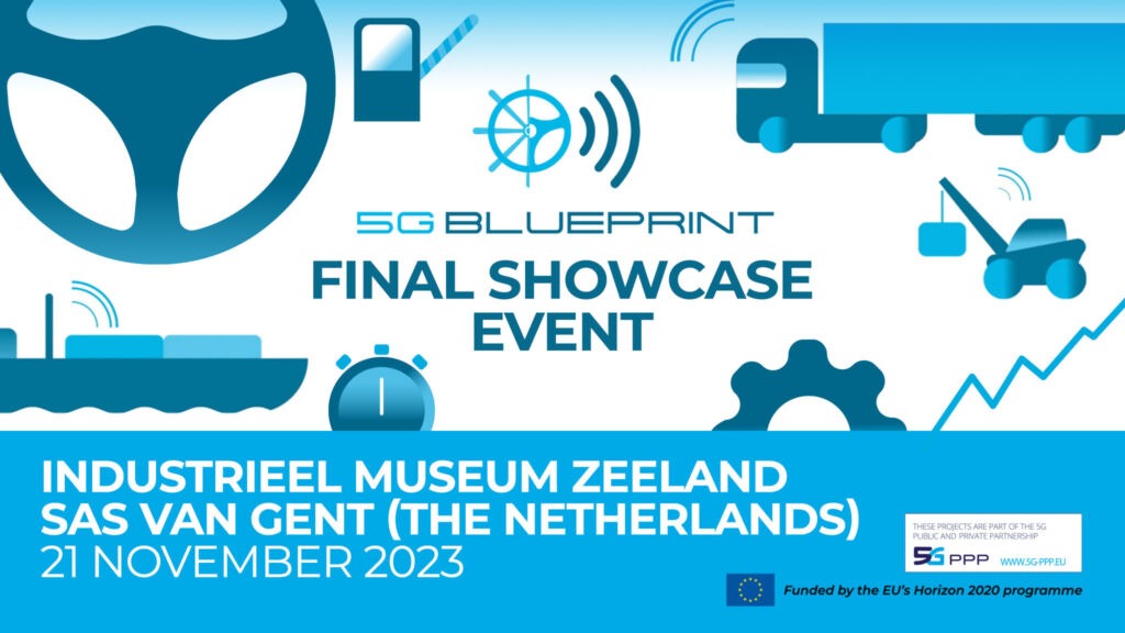 Banner for 5G-Blueprint's Final showcase event