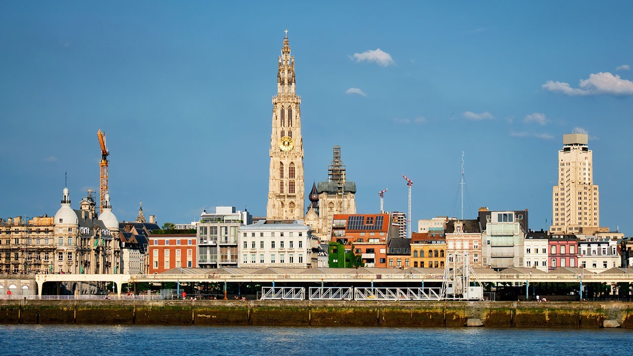 Skyline of Antwerp, Belgium, home of EuCNC & 6G Summit 2024